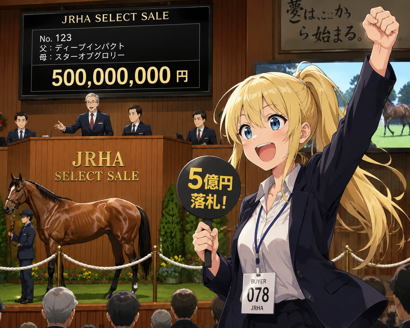 ５億円です！　番号をお願いします。