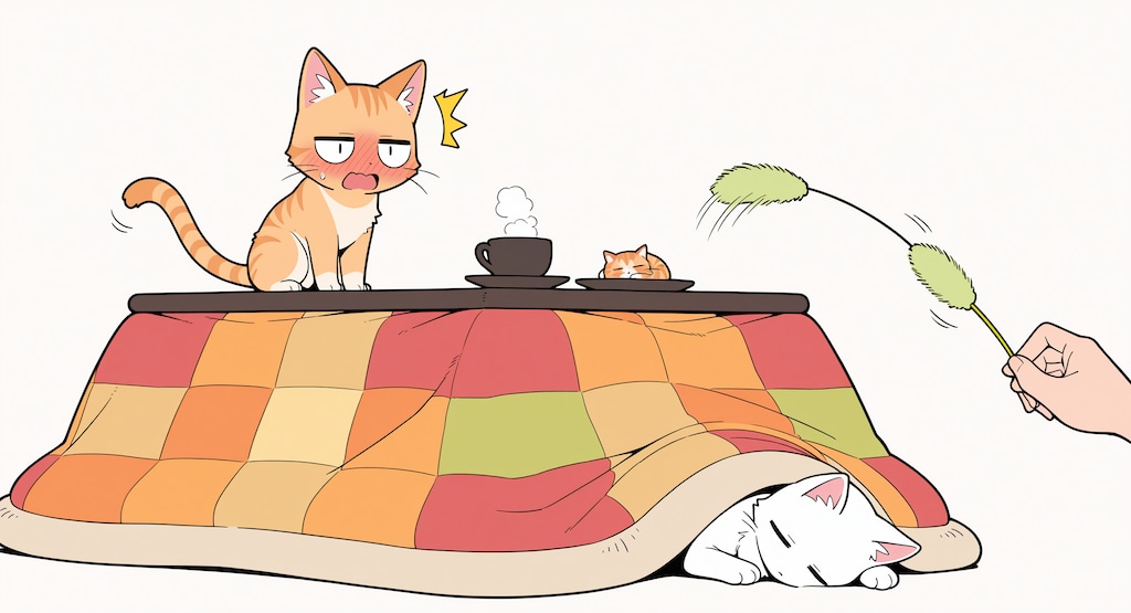 こたつと猫 2