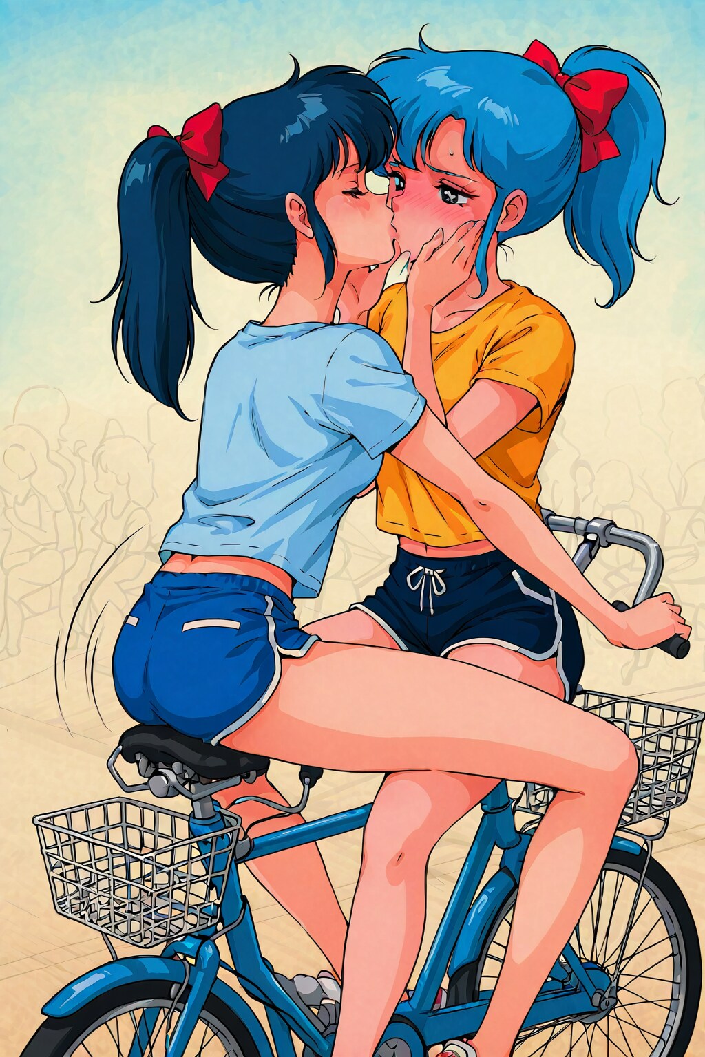自転車で百合_HOLE