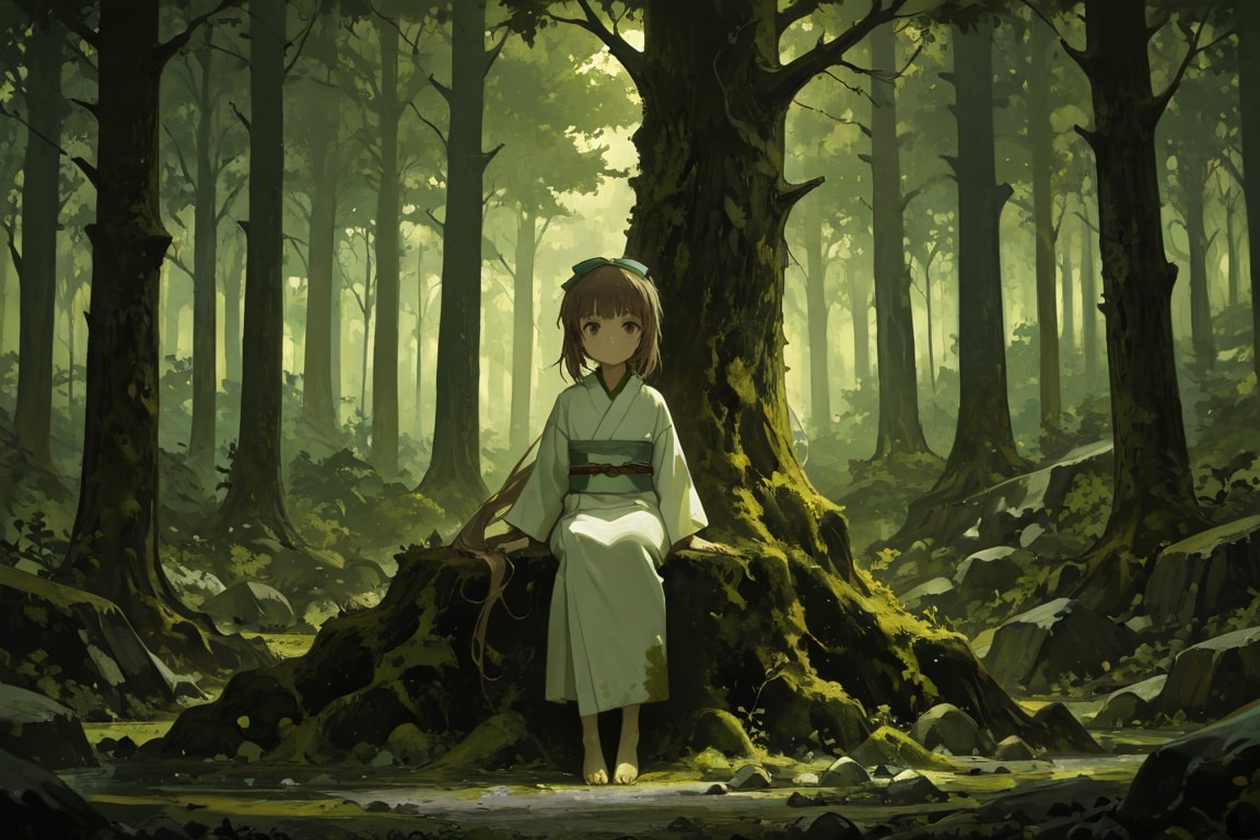 深緑 | の人気AIイラスト・グラビア