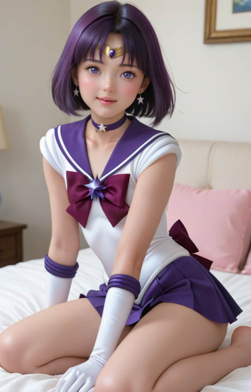 従妹ににセーラー戦士のコスプレを（紫の子）