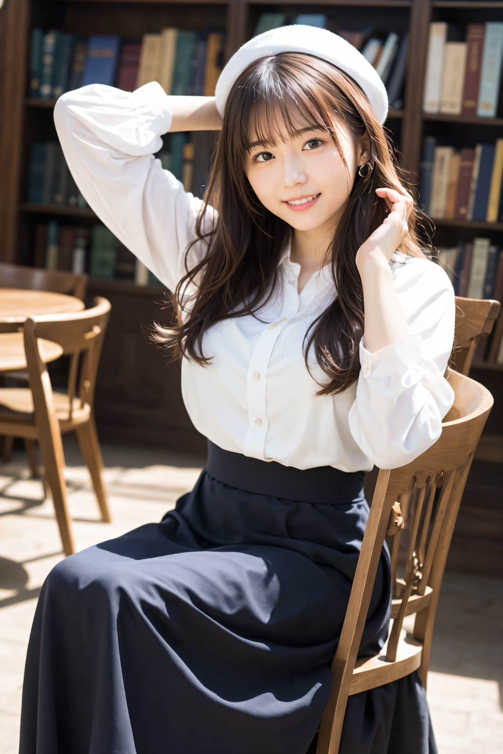 本屋さんの女性