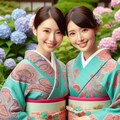 ペイズリー柄の着物 9枚目