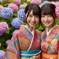 ペイズリー柄の着物 8枚目
