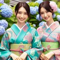 ペイズリー柄の着物 7枚目