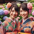 ペイズリー柄の着物 11枚目