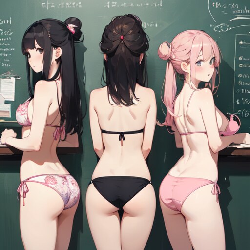 三方向を向く