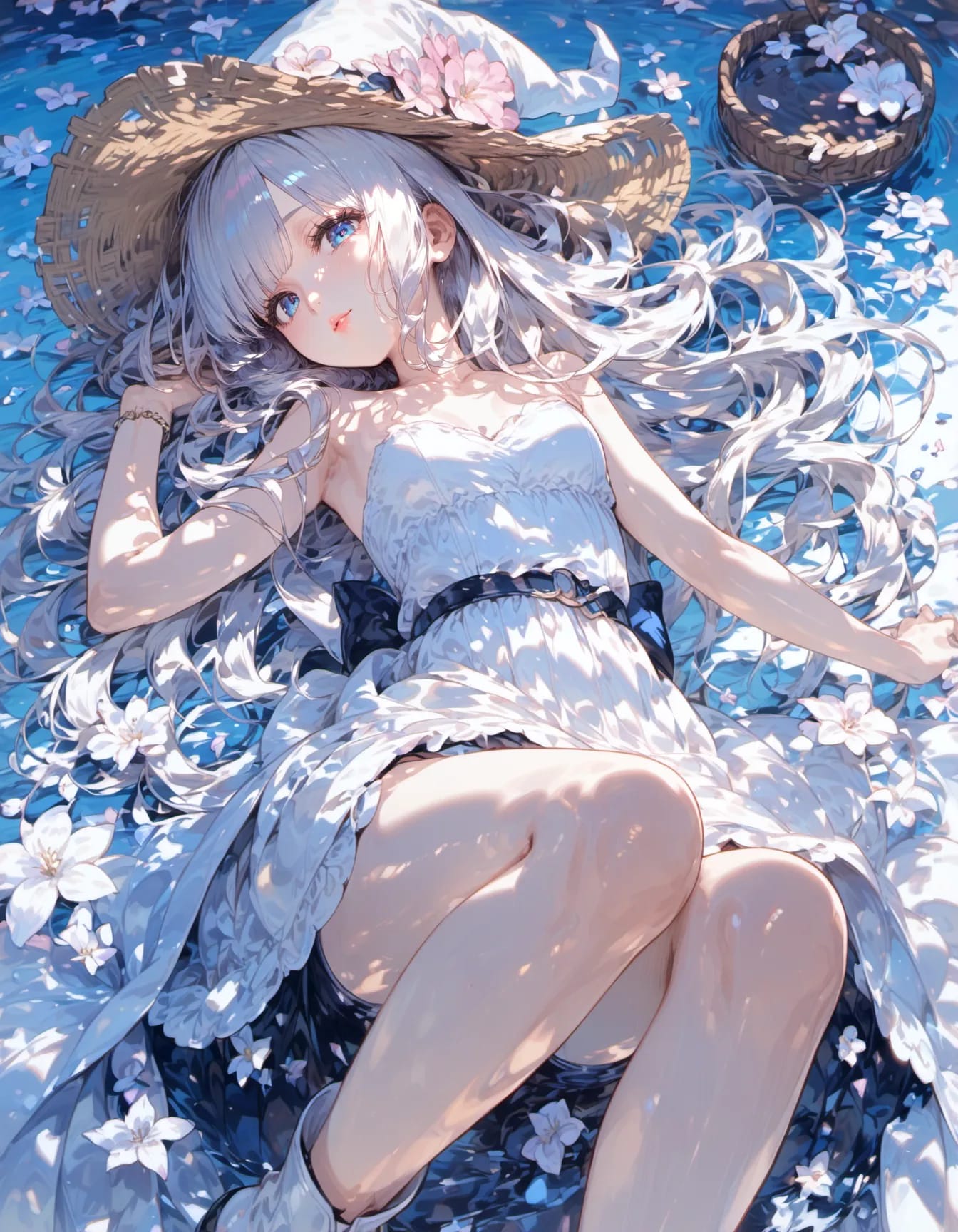 Petals Drift Where Time Sleeps | の人気AIイラスト・グラビア