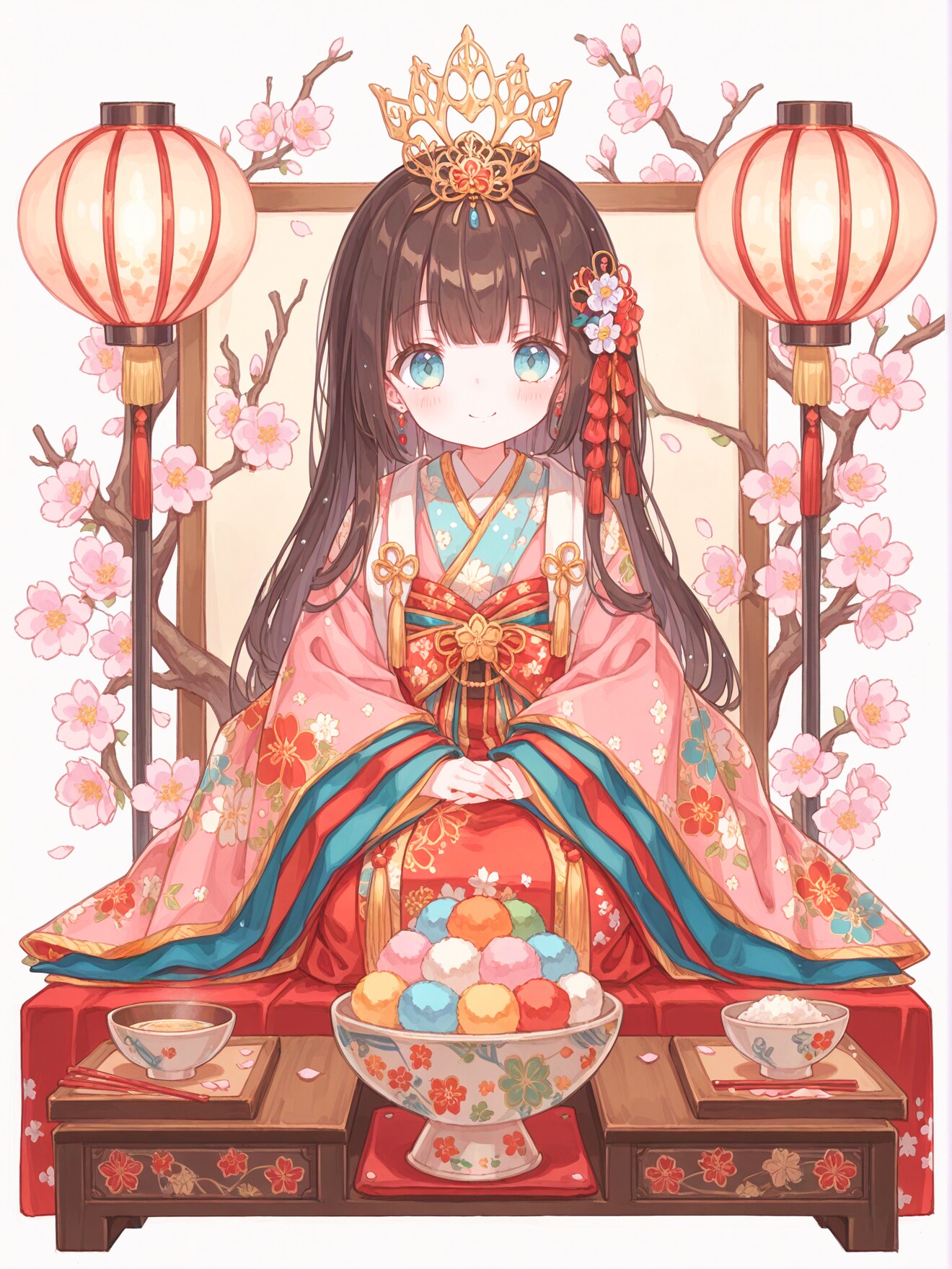 絢爛美麗なひなまつり | の人気AIイラスト・グラビア