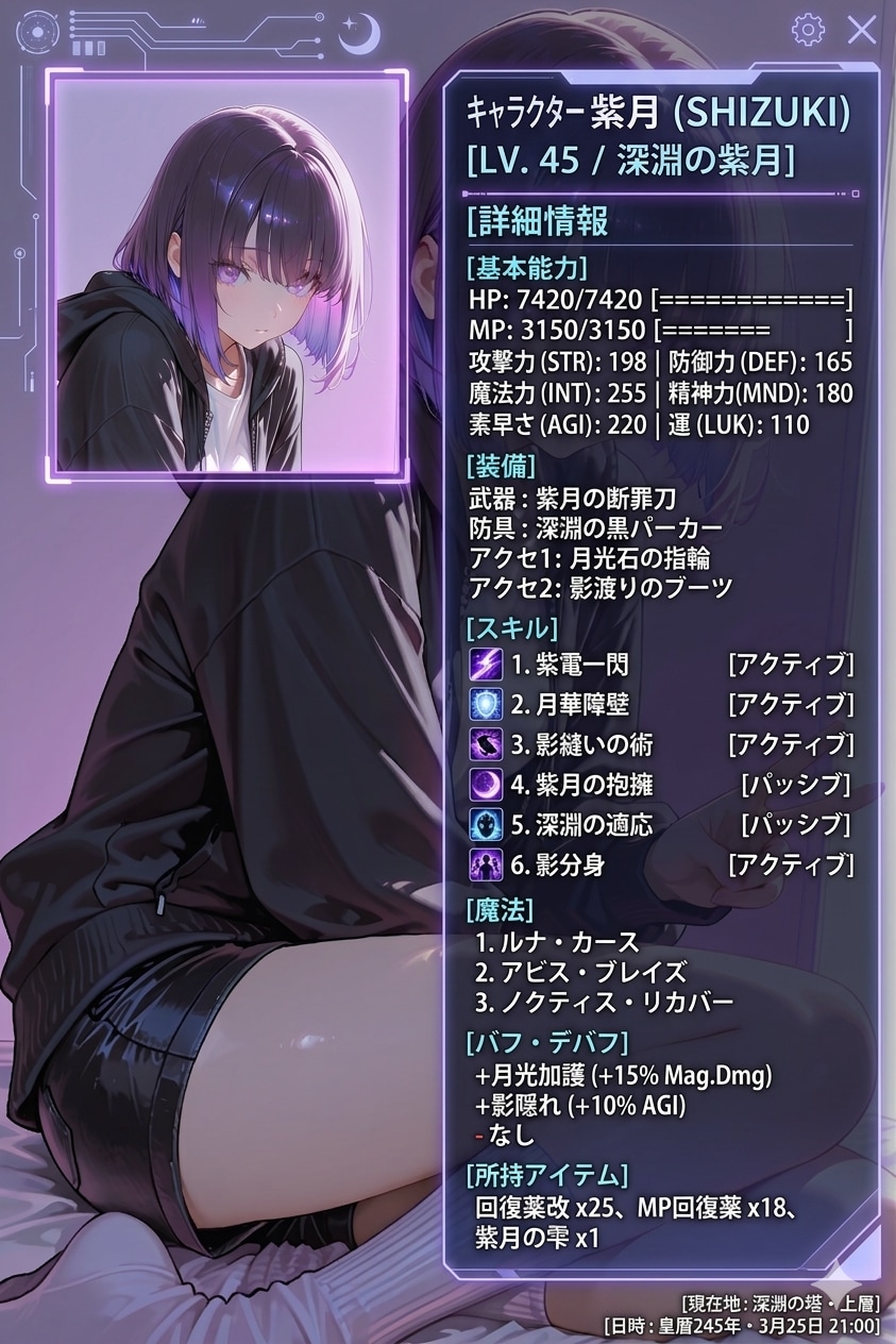 ユーザー投稿企画のステータス(*´ω`*)に参加しました | の人気AIイラスト・グラビア