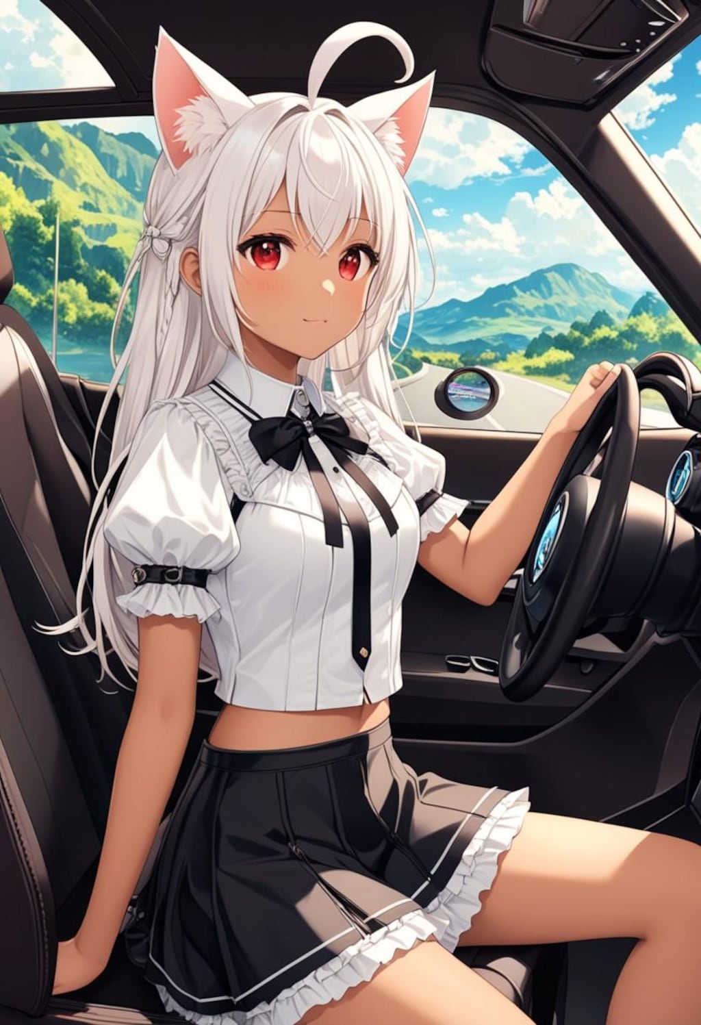 猫耳少女は運転してみたい