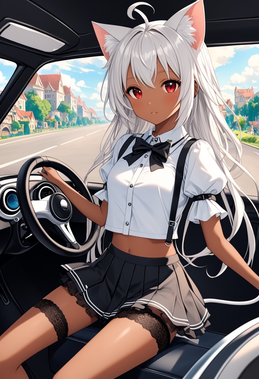 猫耳少女は運転してみたい | の人気AIイラスト・グラビア