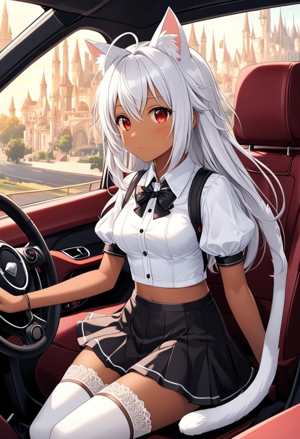 猫耳少女は運転してみたい