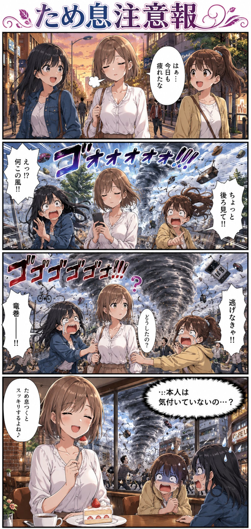 ため息で竜巻発生