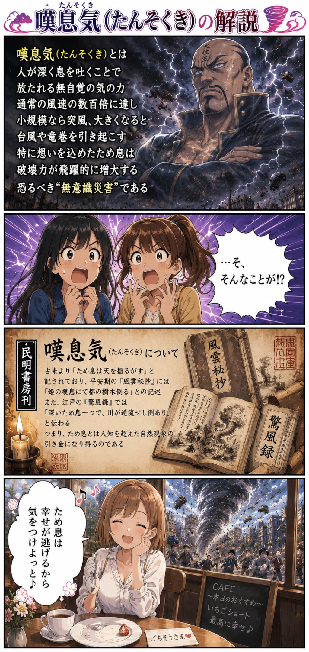 ため息で竜巻発生