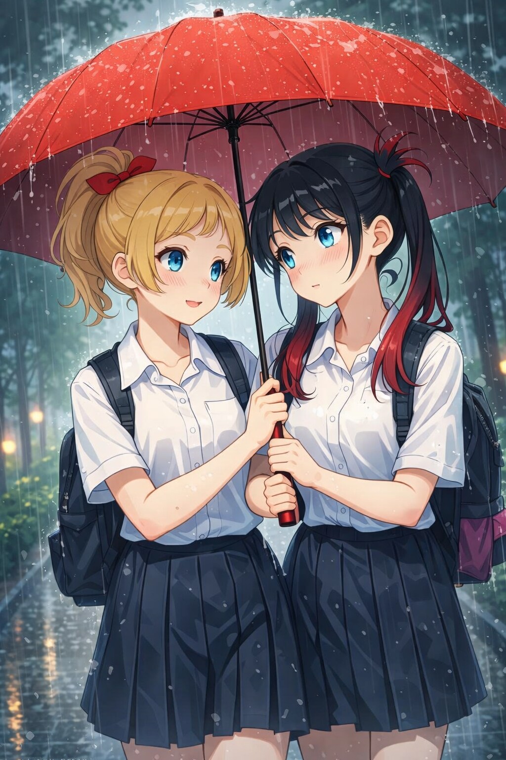 雨の日の帰り道