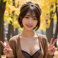 秋の谷間女 2枚目