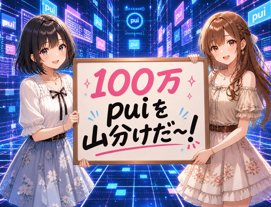 100万puiを山分けしましょう！