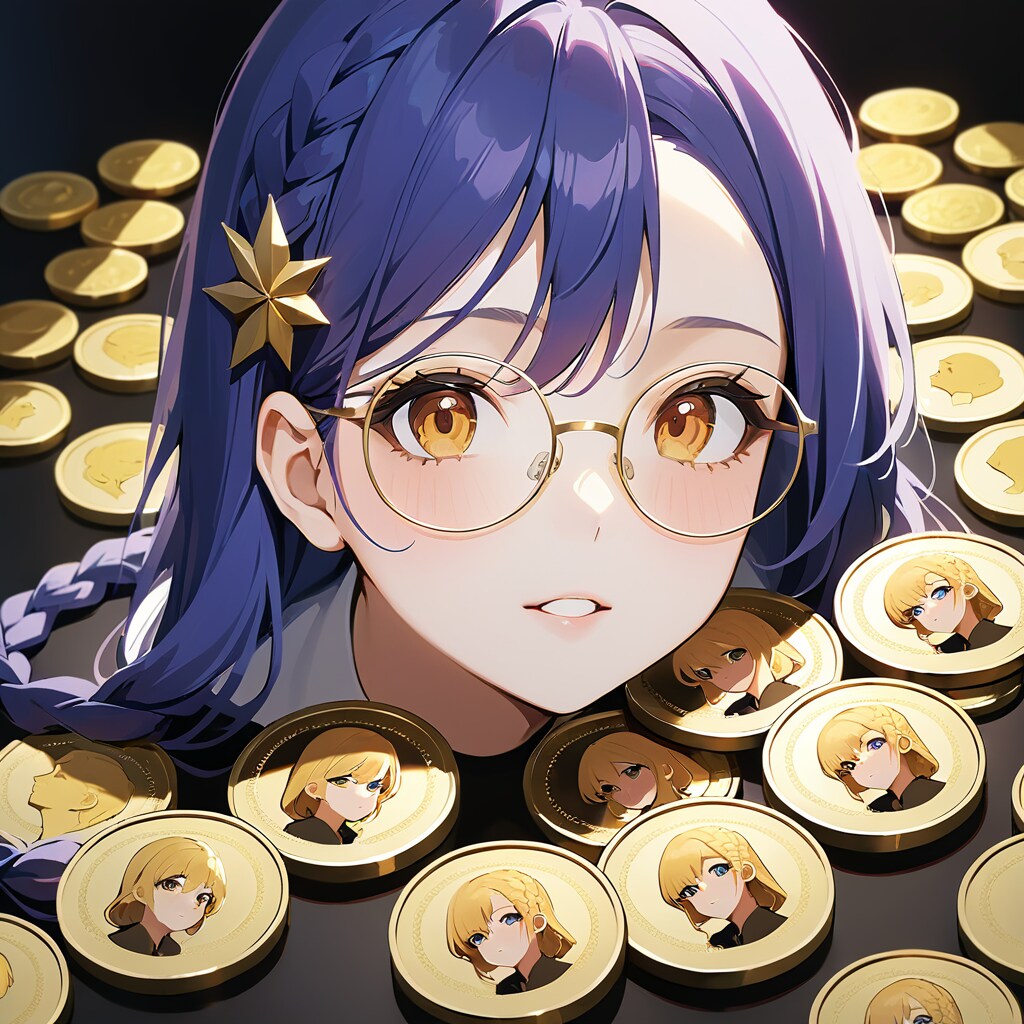 眼鏡三つ編みっ娘の記念金貨、完成せず