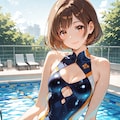 きらめく水面と美しき鼠径線 3枚目