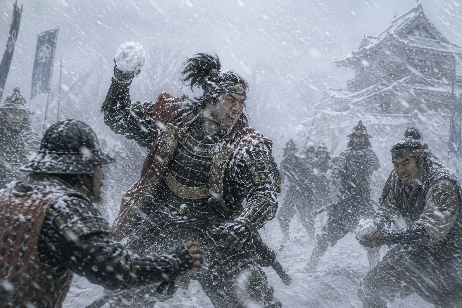 戦国時代の雪合戦