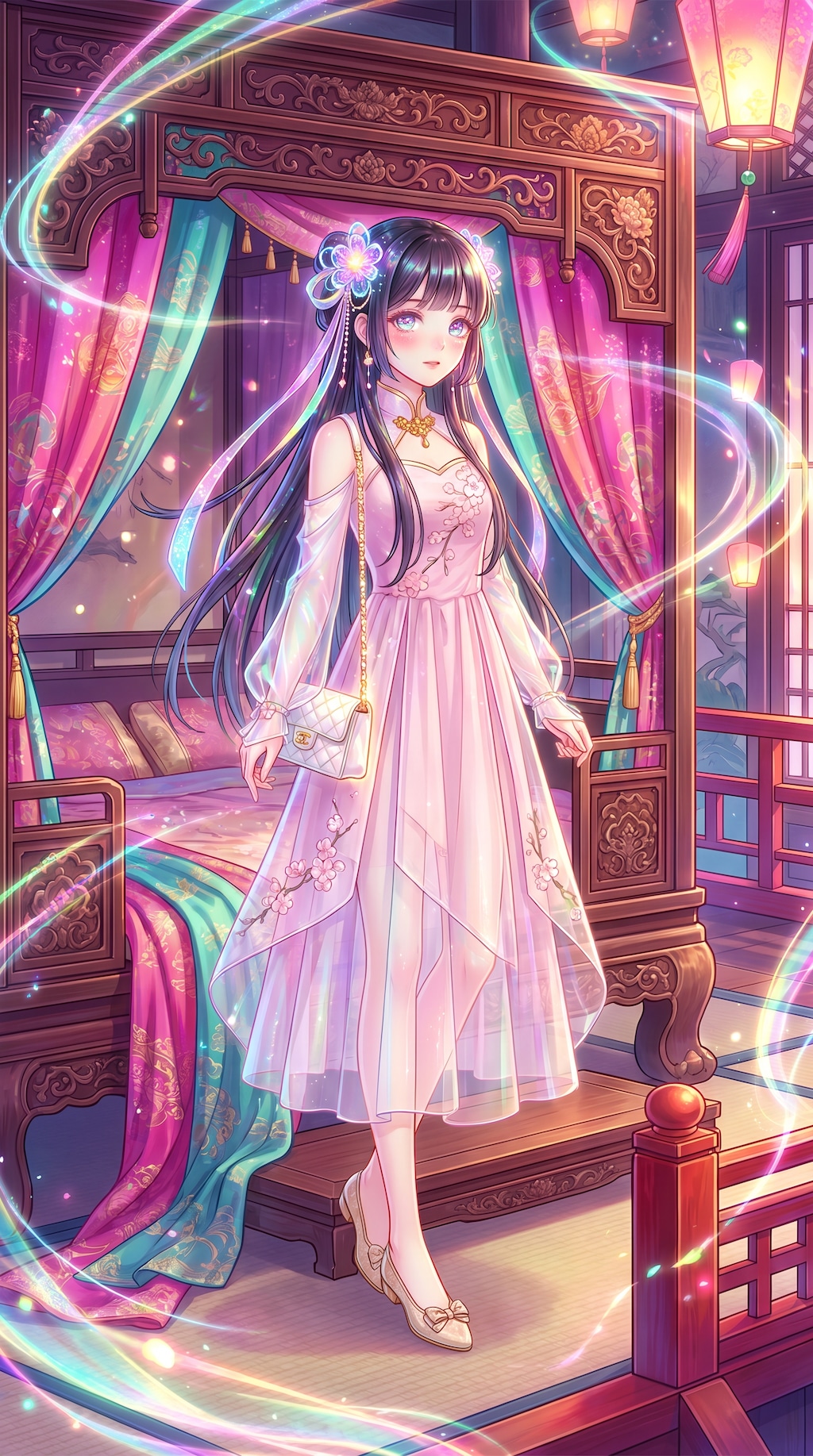淡桜纏衣幽姿