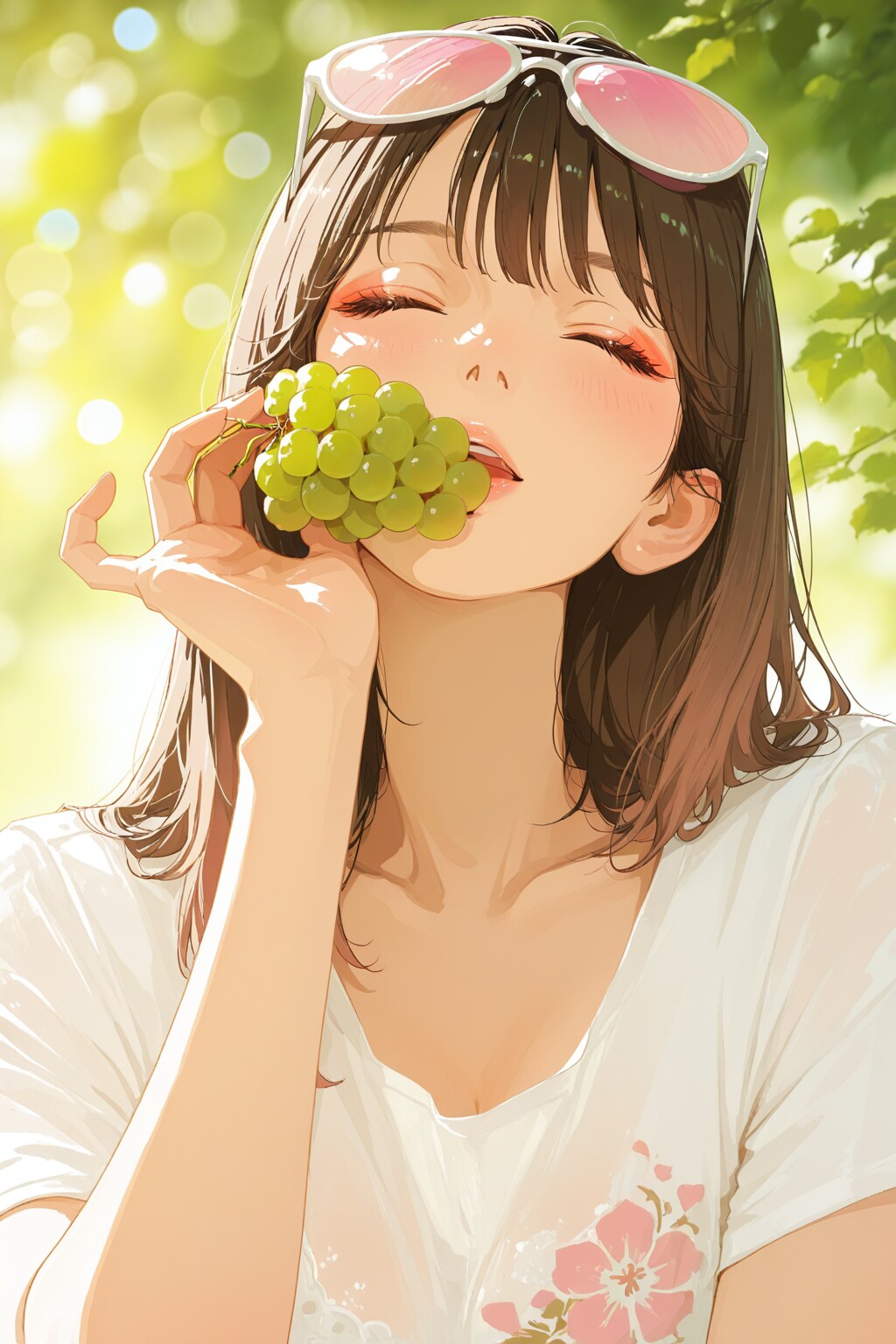 ぶどう狩り | の人気AIイラスト・グラビア