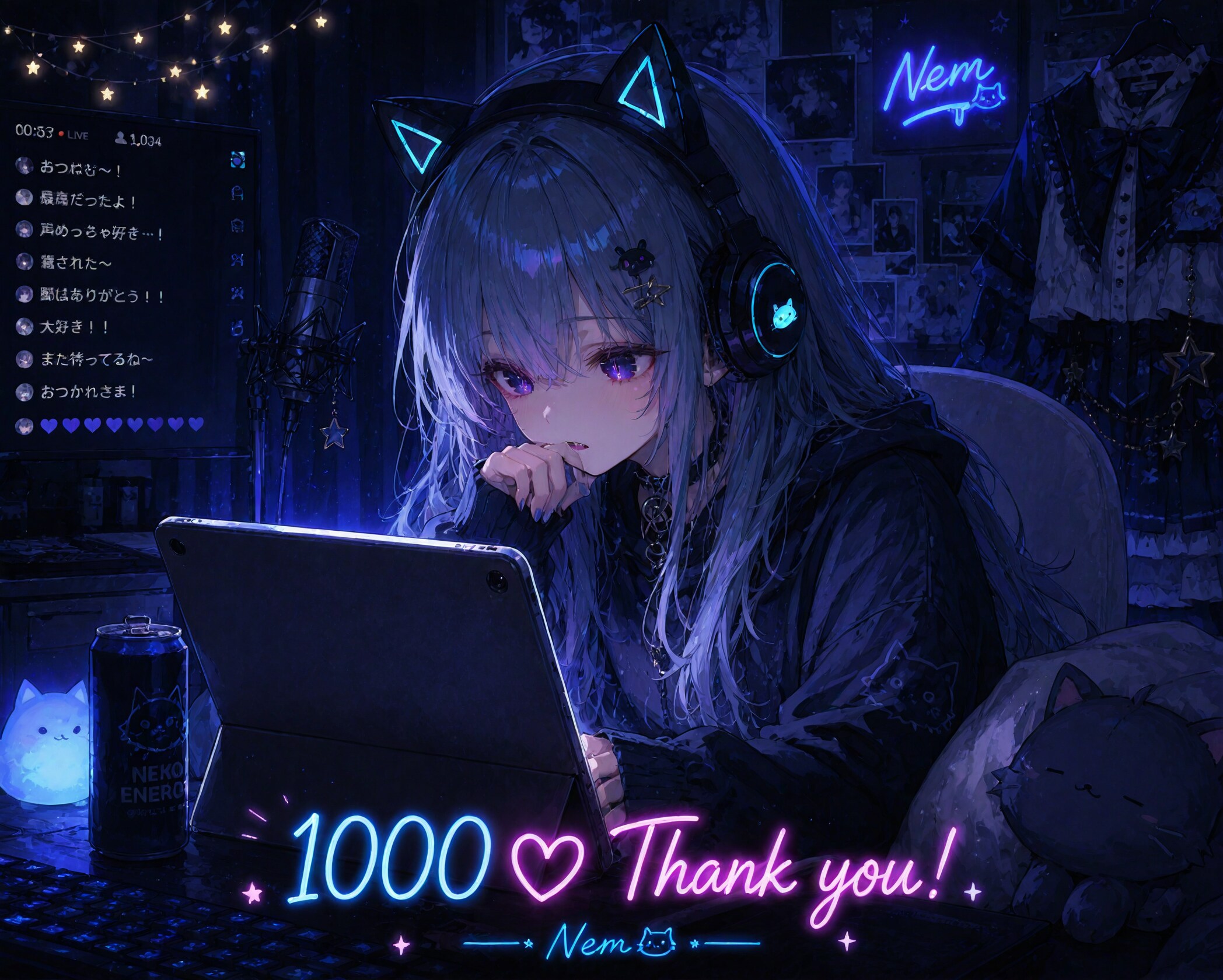 1000いいねありがとう