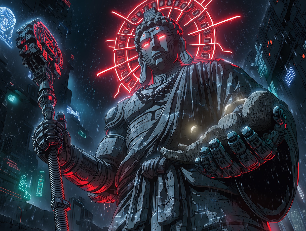 巨大地蔵ロボ（１）niji7 | の人気AIイラスト・グラビア