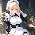 短髪金髪メイドさん 2枚目
