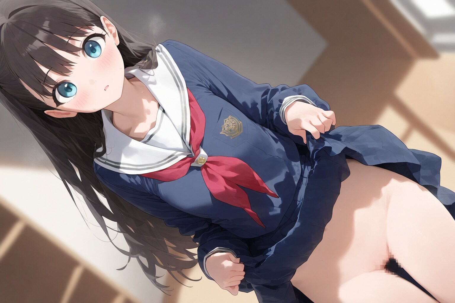 ノーパン女子高生