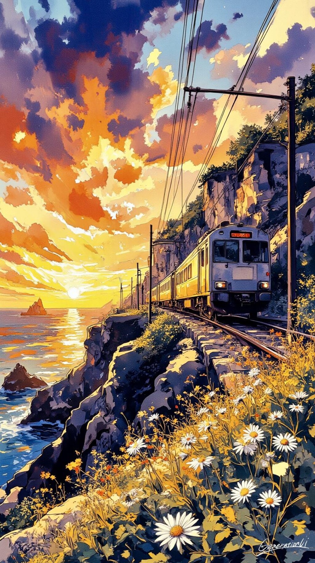 ひと夏を駆ける列車旅／スマホ壁紙アーカイブ