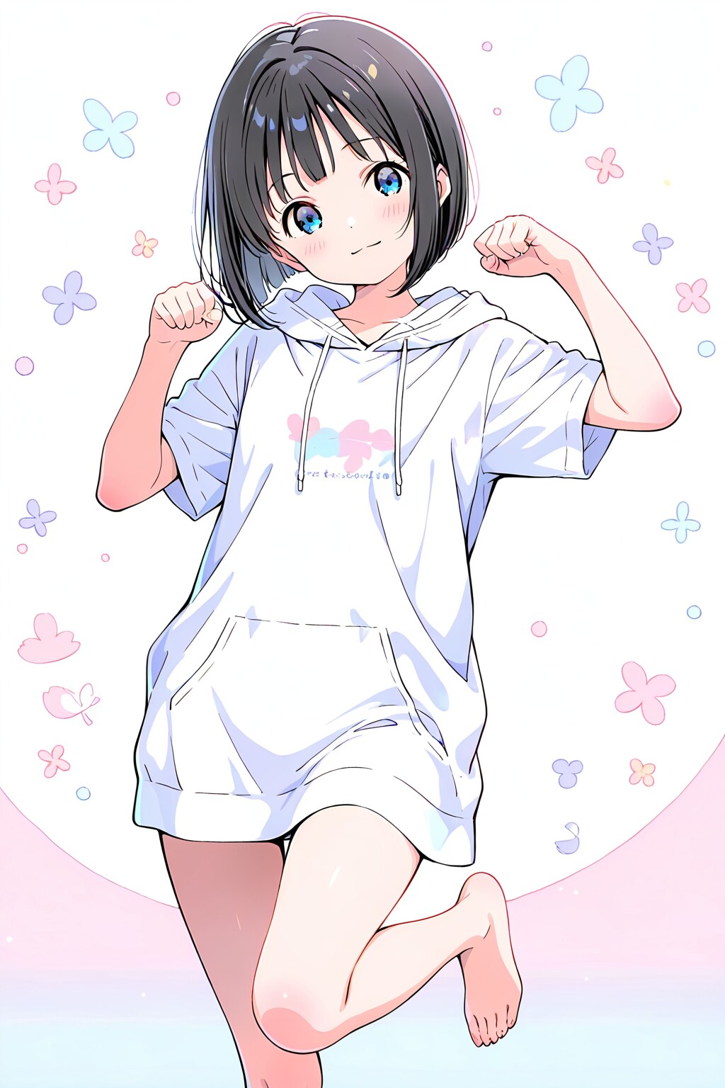 萌えポーズ(HARPY)(水彩タッチ)(20) | の人気AIイラスト・グラビア