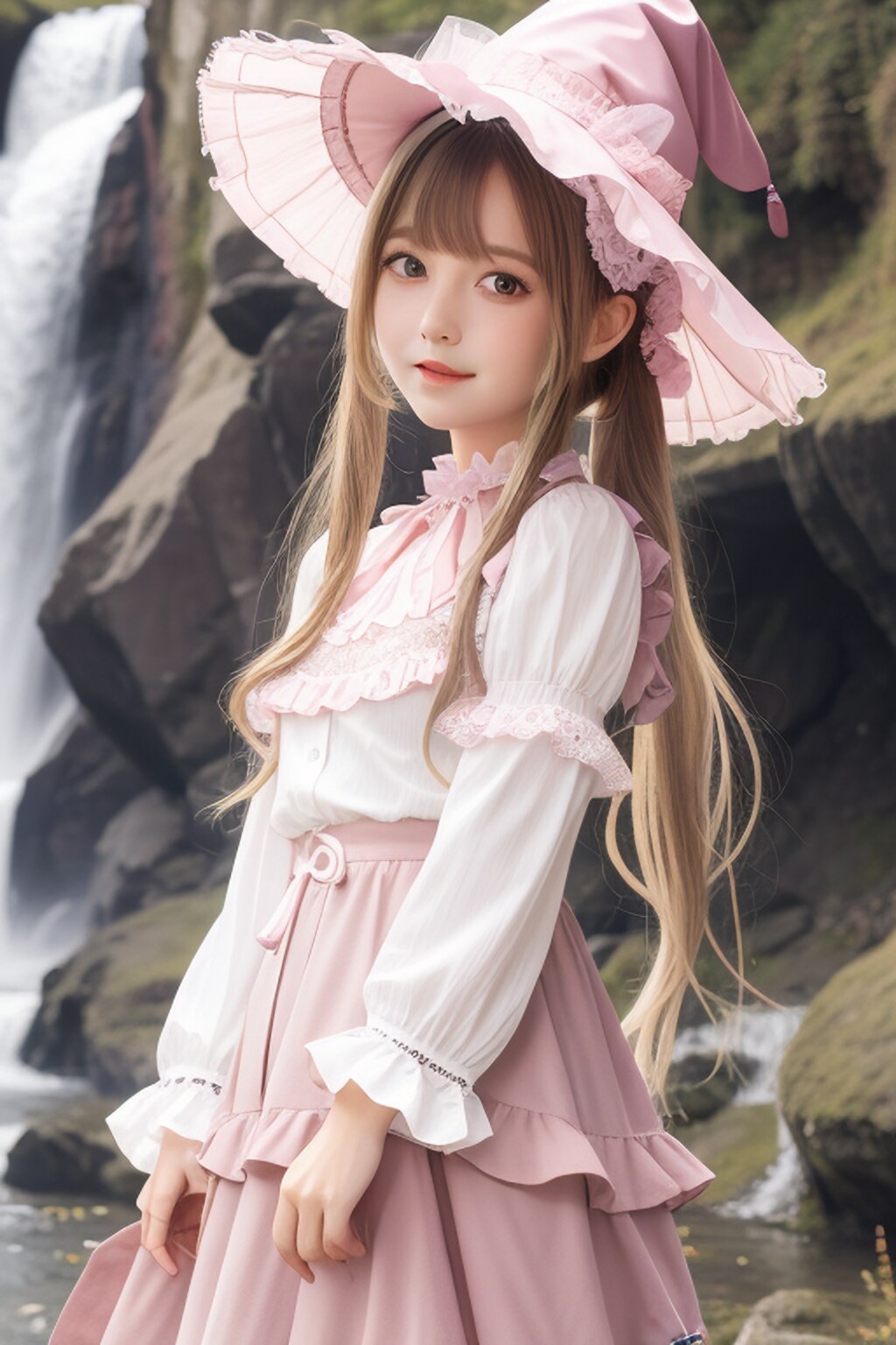 ピンクの魔女見習いちゃん (ani2real)