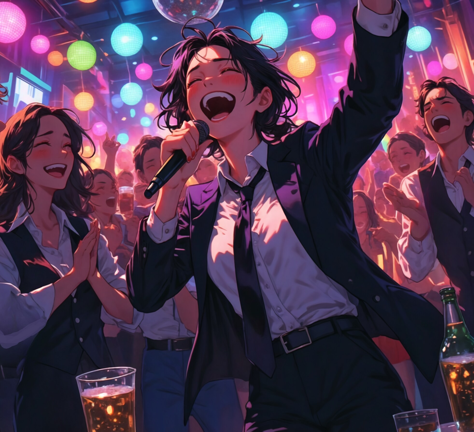 今年の疲れを歌い飛ばそう | の人気AIイラスト・グラビア