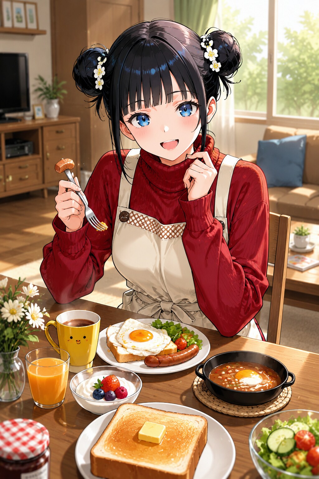 おだんごちゃん🍡✨と朝ごはん🍚✨　7/31