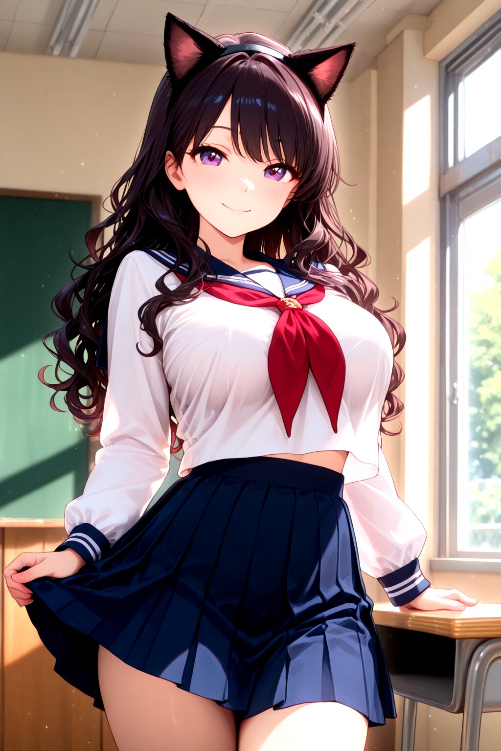 132（猫耳セーラー服）