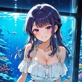 BONSAIちゃんと水族館デート 3枚目