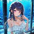 BONSAIちゃんと水族館デート 2枚目