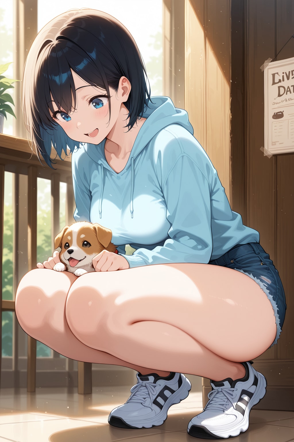 陽向ちゃんと犬カフェデート