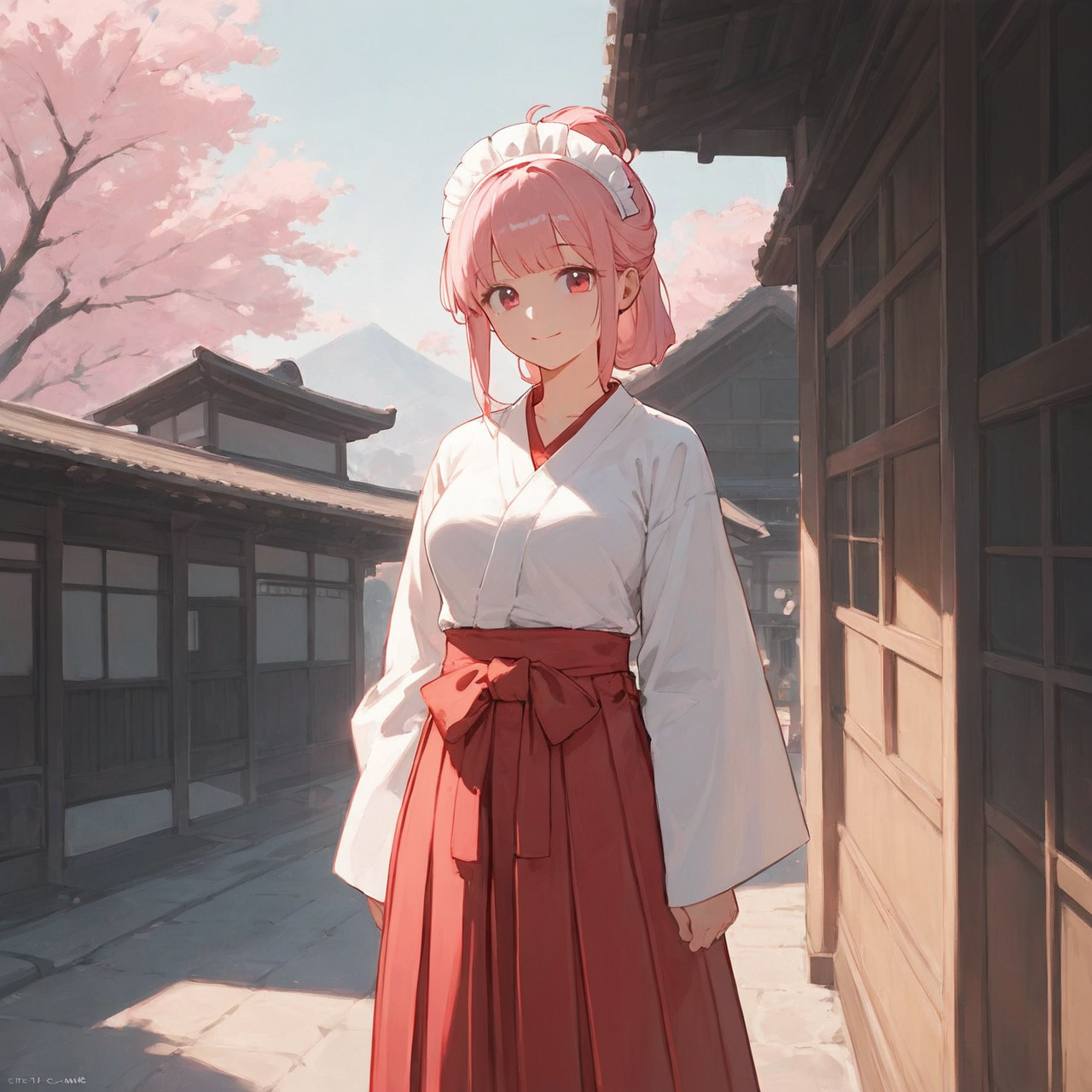 巫女メイドさん