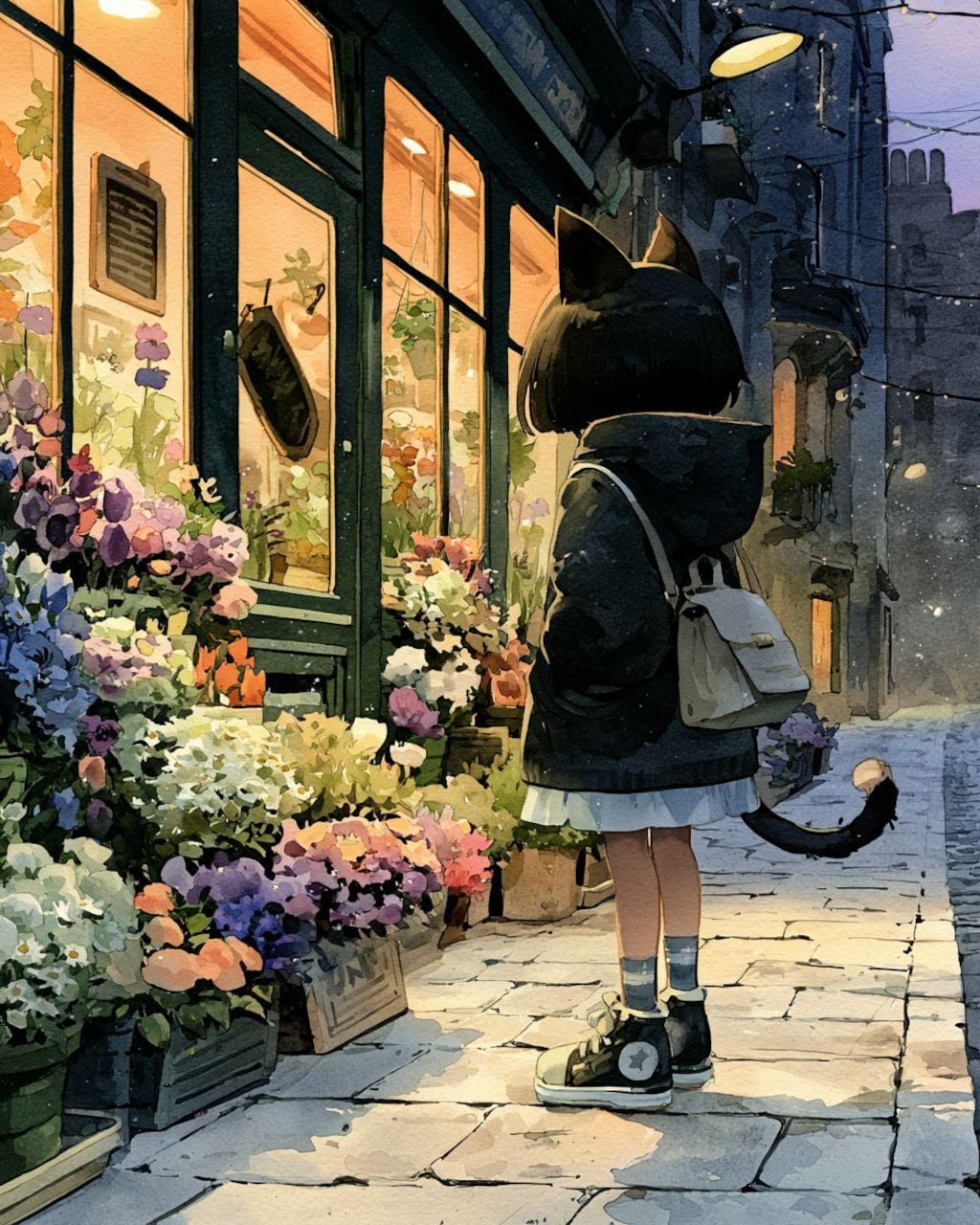 猫耳ちゃんと花屋さん