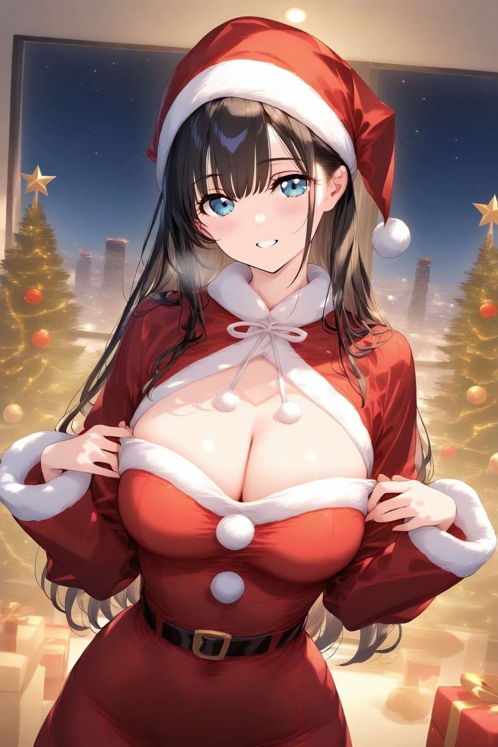 サンタコスの美少女