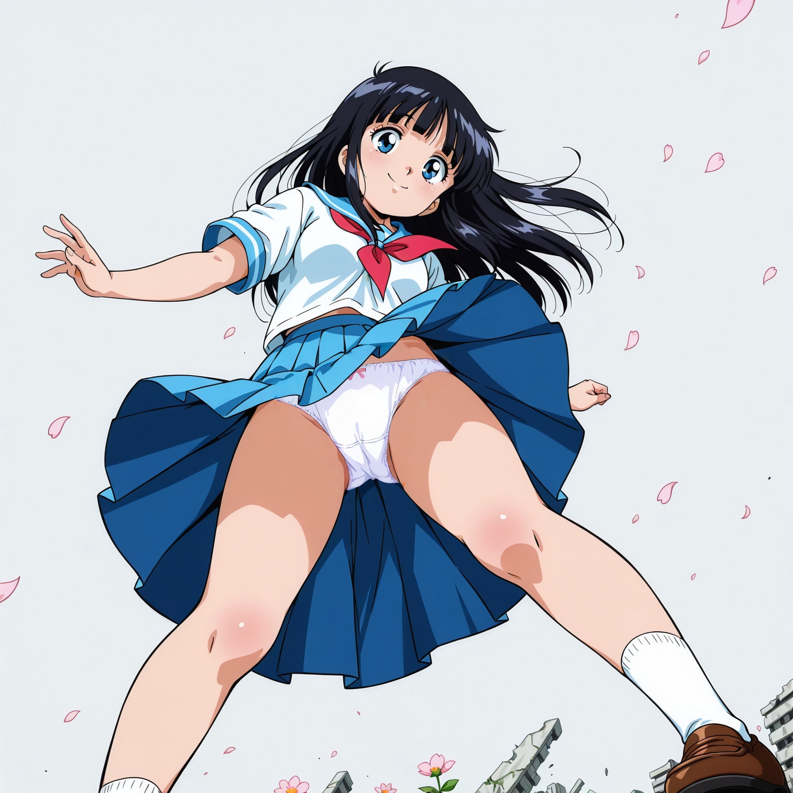 セーラー服の少女【パンチラ】