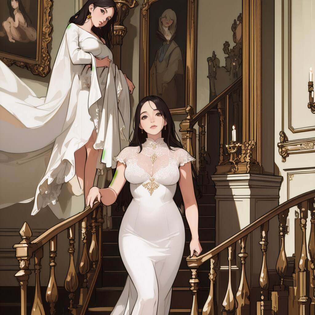 going down the stairs