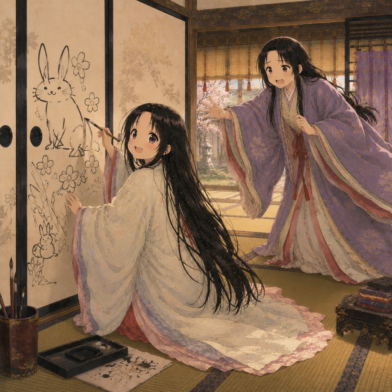 平安貴族幼女 | の人気AIイラスト・グラビア