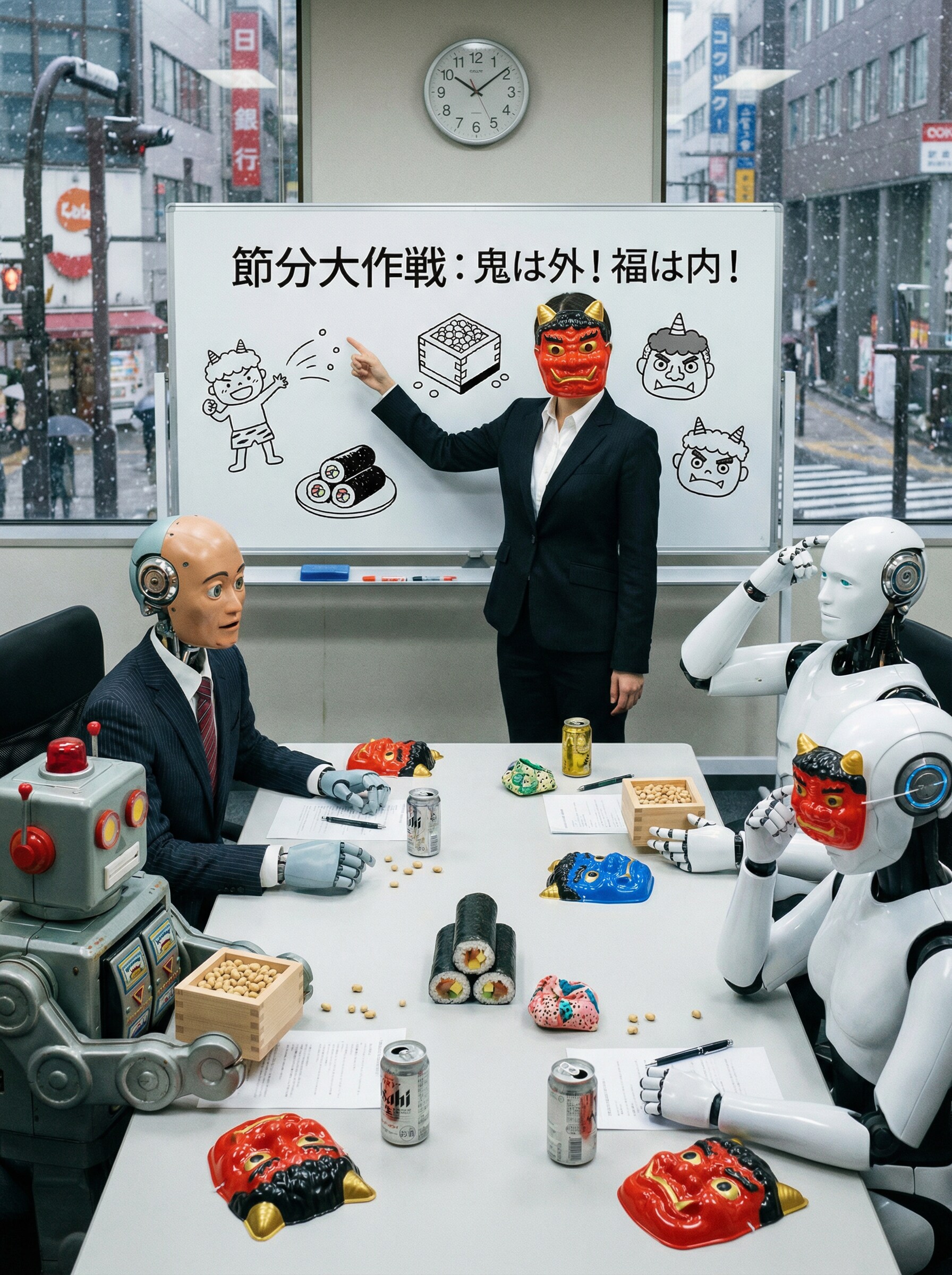 節分を学ぶAIたち