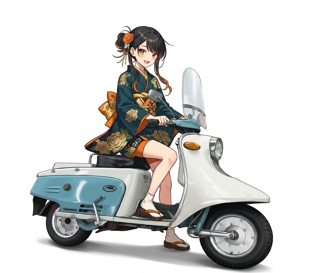 BONSAIちゃんとラビットスクーター