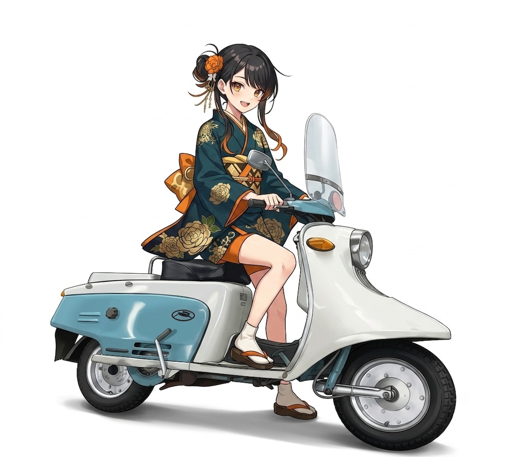 BONSAIちゃんとラビットスクーター