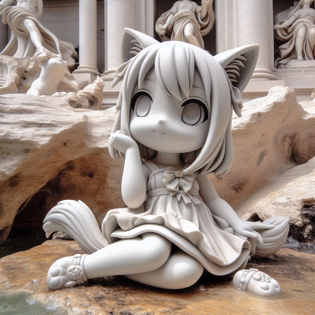 トレビの泉で | の人気AIイラスト・グラビア